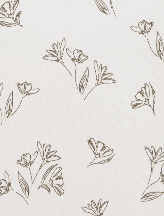 Polo manches courtes imprim&eacute; en jersey