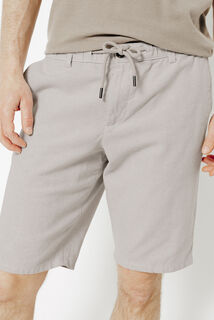 Bermuda uni en coton lin