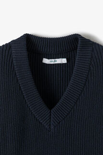 Trui met V-hals zonder mouwen