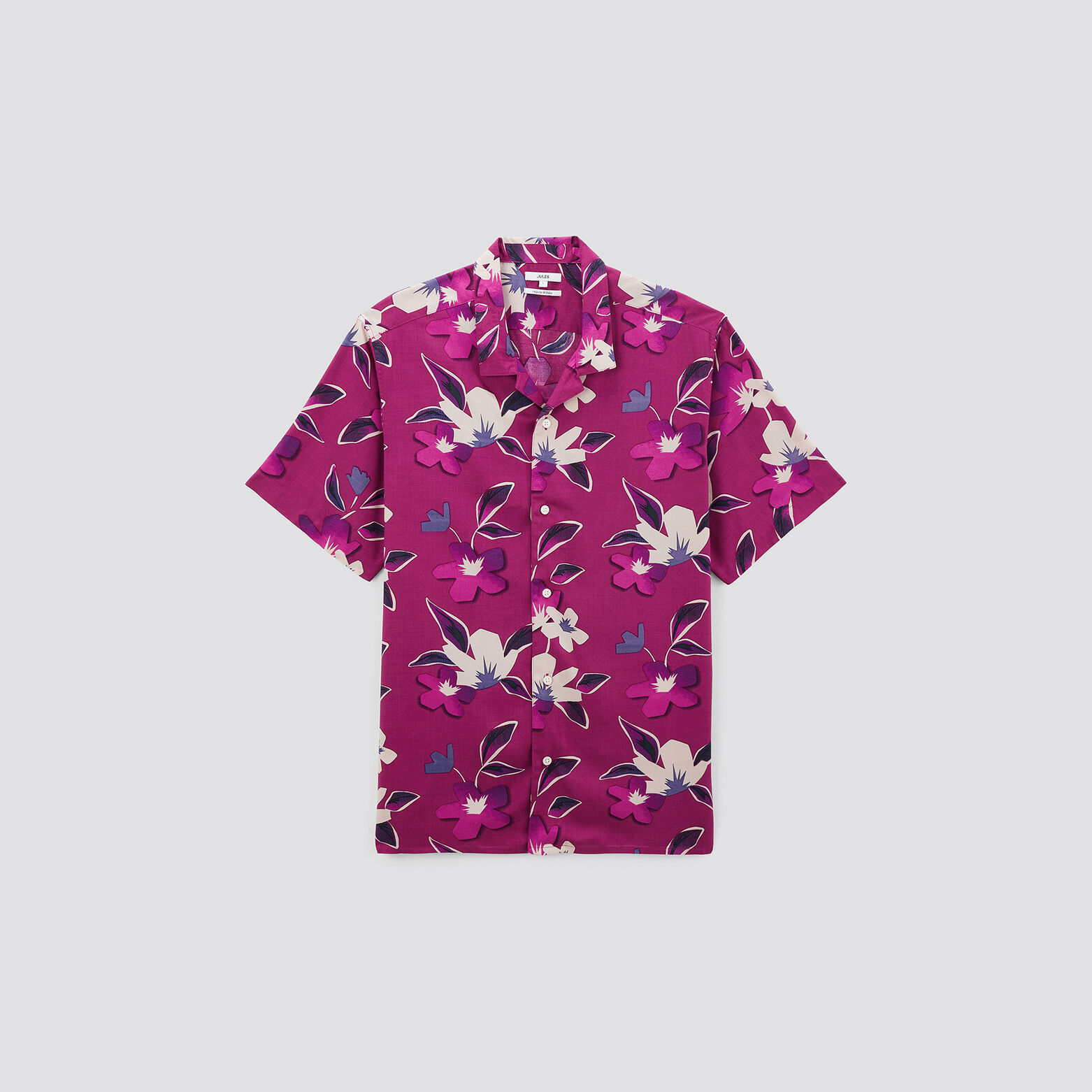 Chemise hawaienne fleur viscose ecovero