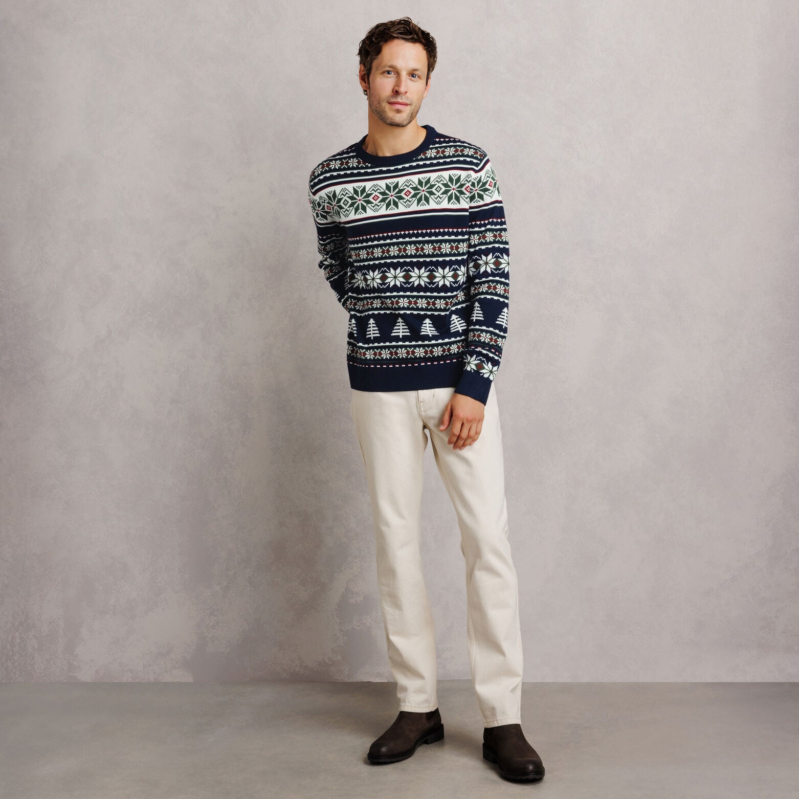 Pull de No&euml;l jacquard