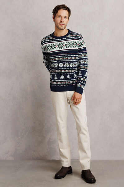 Pull de No&euml;l jacquard