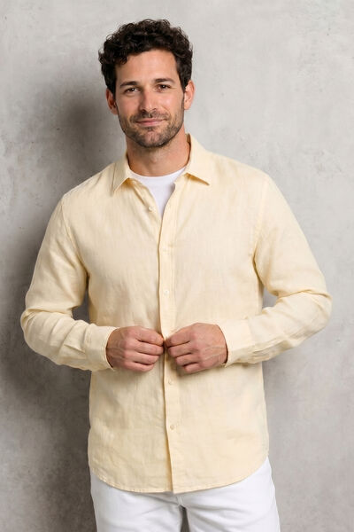 Chemise 100% lin unie