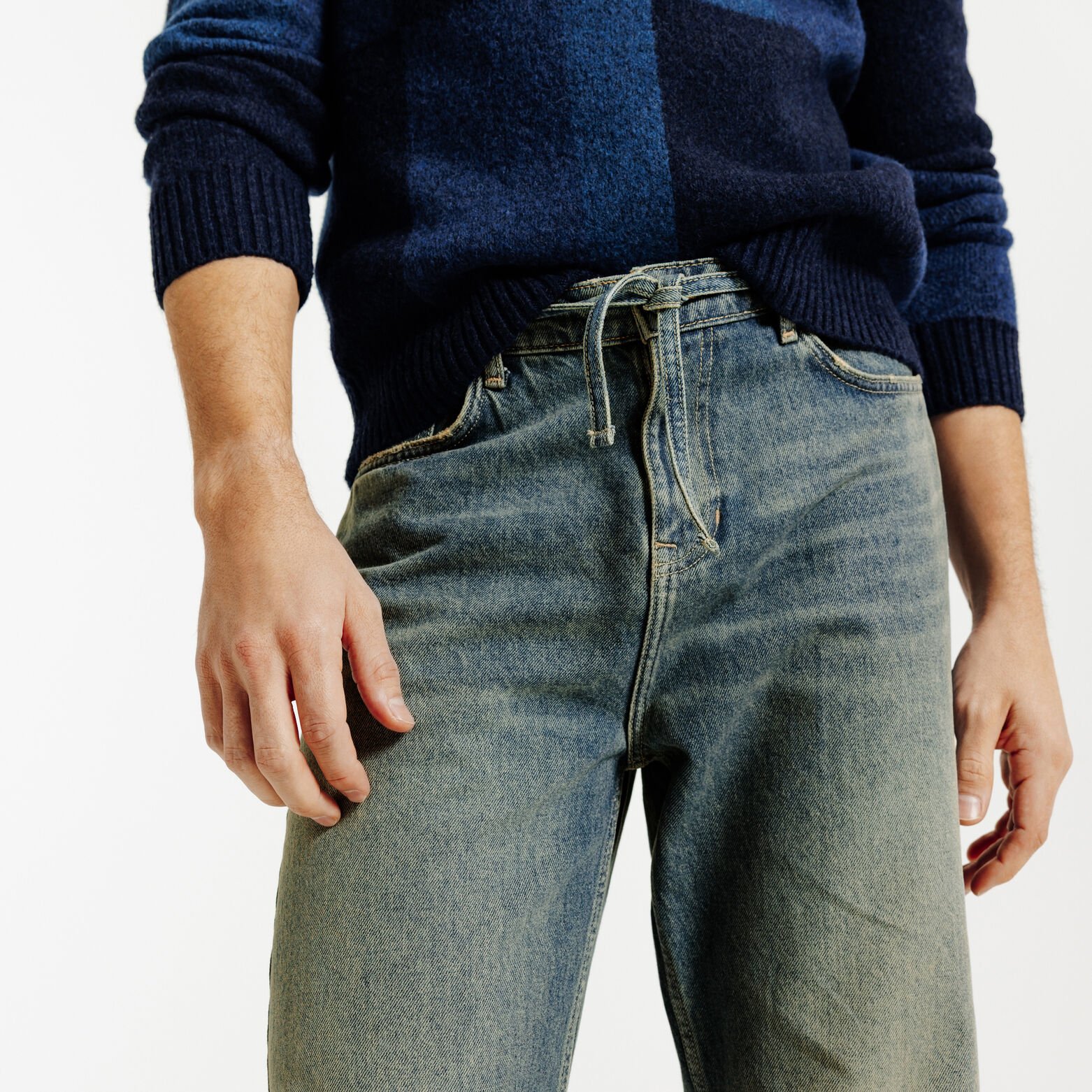 Jean baggy avec ceinture