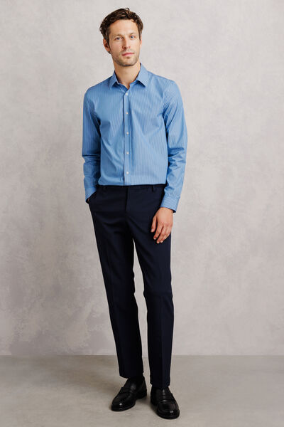 Chemise 100% coton regular ray&eacute;e