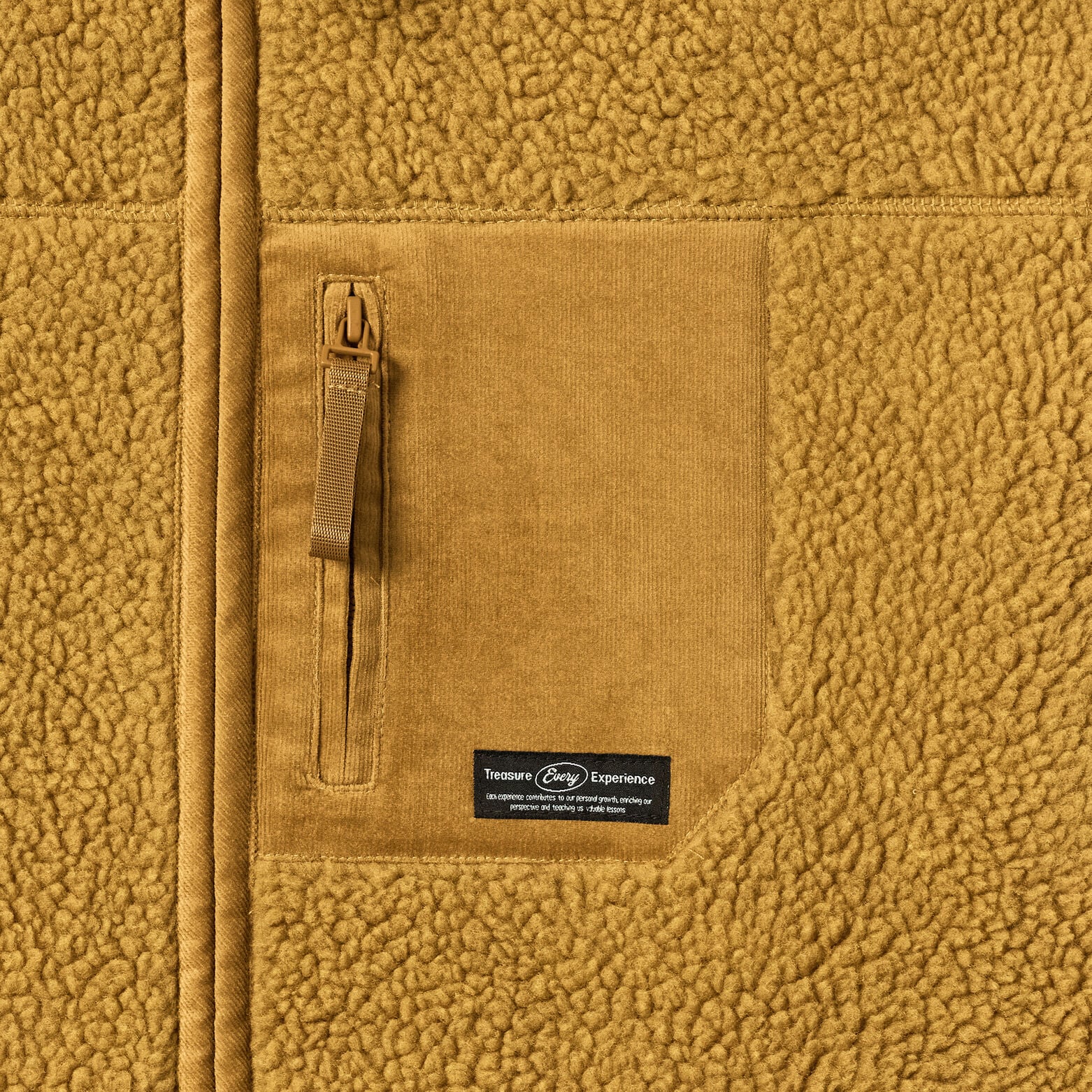 Veste zipp&eacute;e sherpa contrast&eacute;e