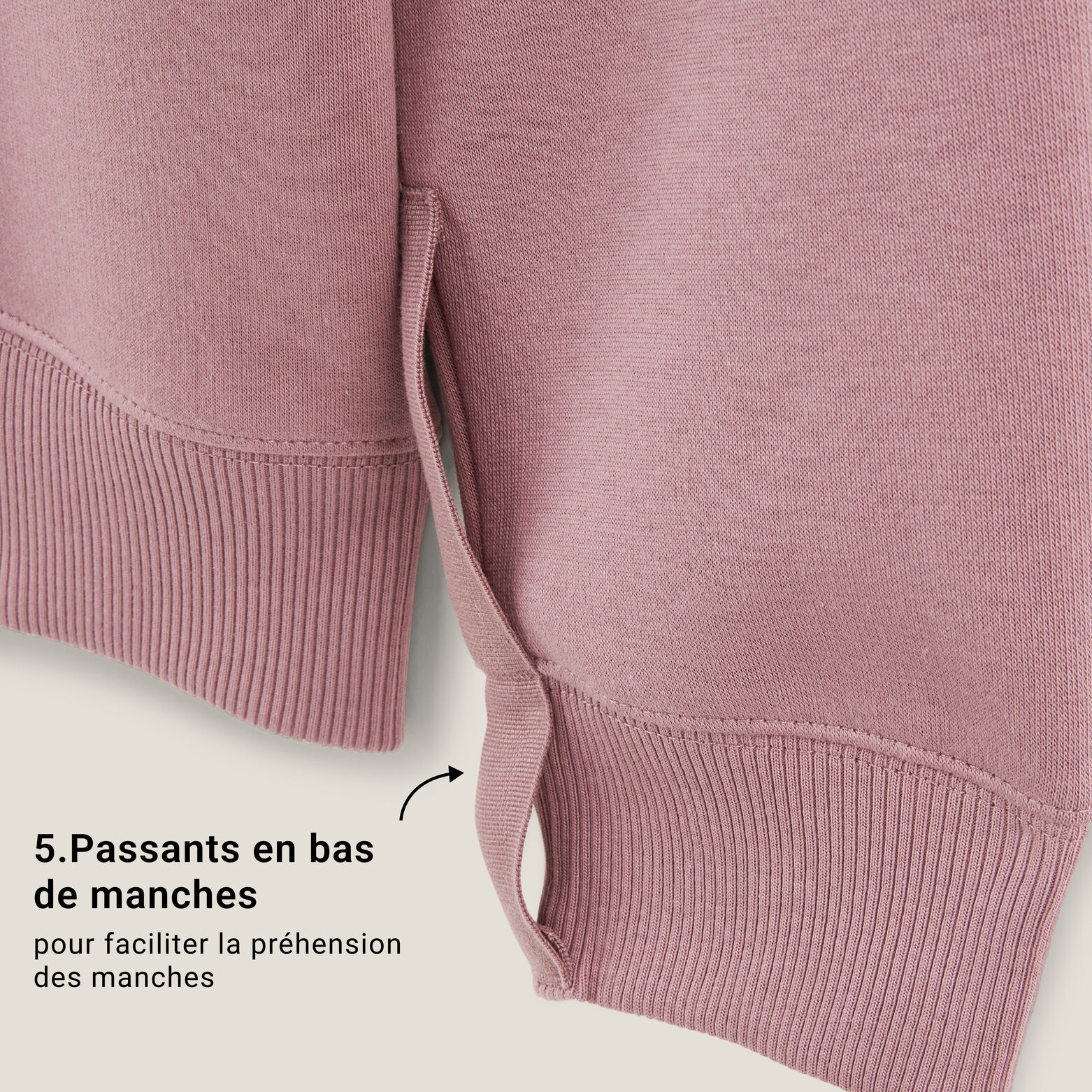 Sweat pour personne à mobilité réduite