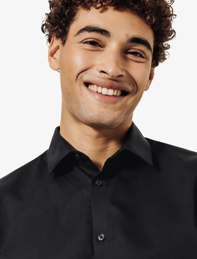 Chemise sans repassage slim en coton