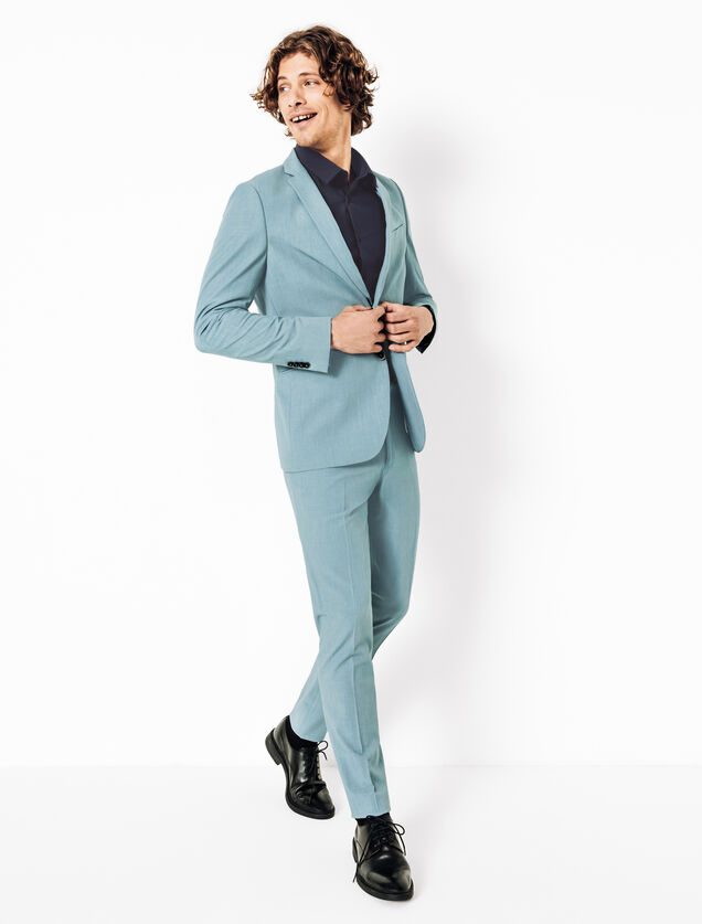 Chemise slim unie coton