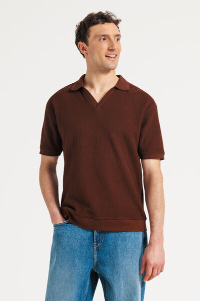 Polo manches courtes col resort