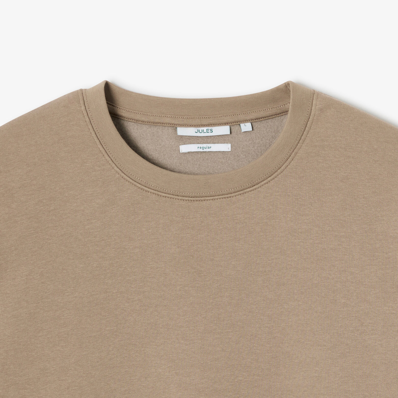 Effen sweater met ronde hals