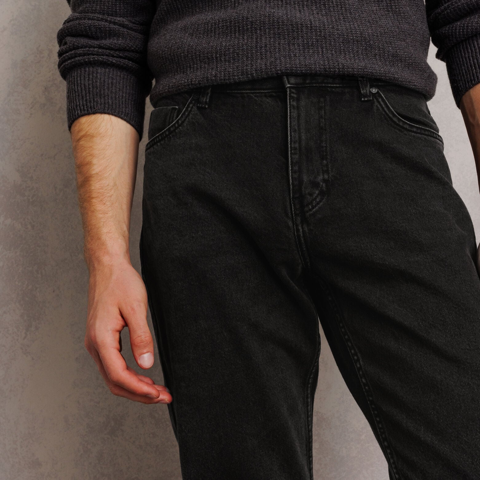 Jean straight 4 longueurs 100% coton