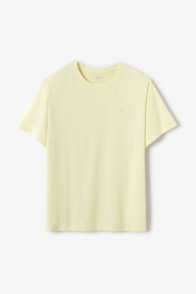 Tee shirt effet microray&eacute; broderie poitrine