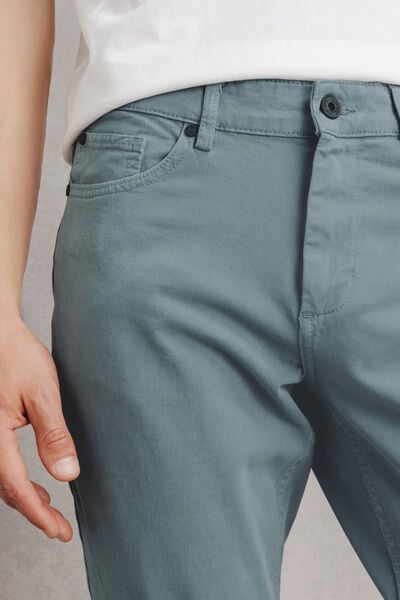 Pantalon 5 poches slim mati&egrave;re bi-stretch