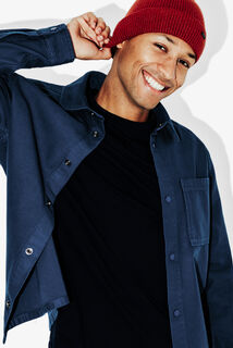 Overhemd in katoen met print