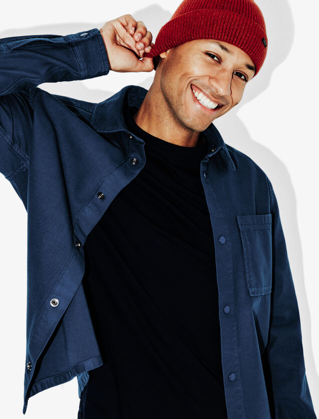 Overhemd in katoen met print