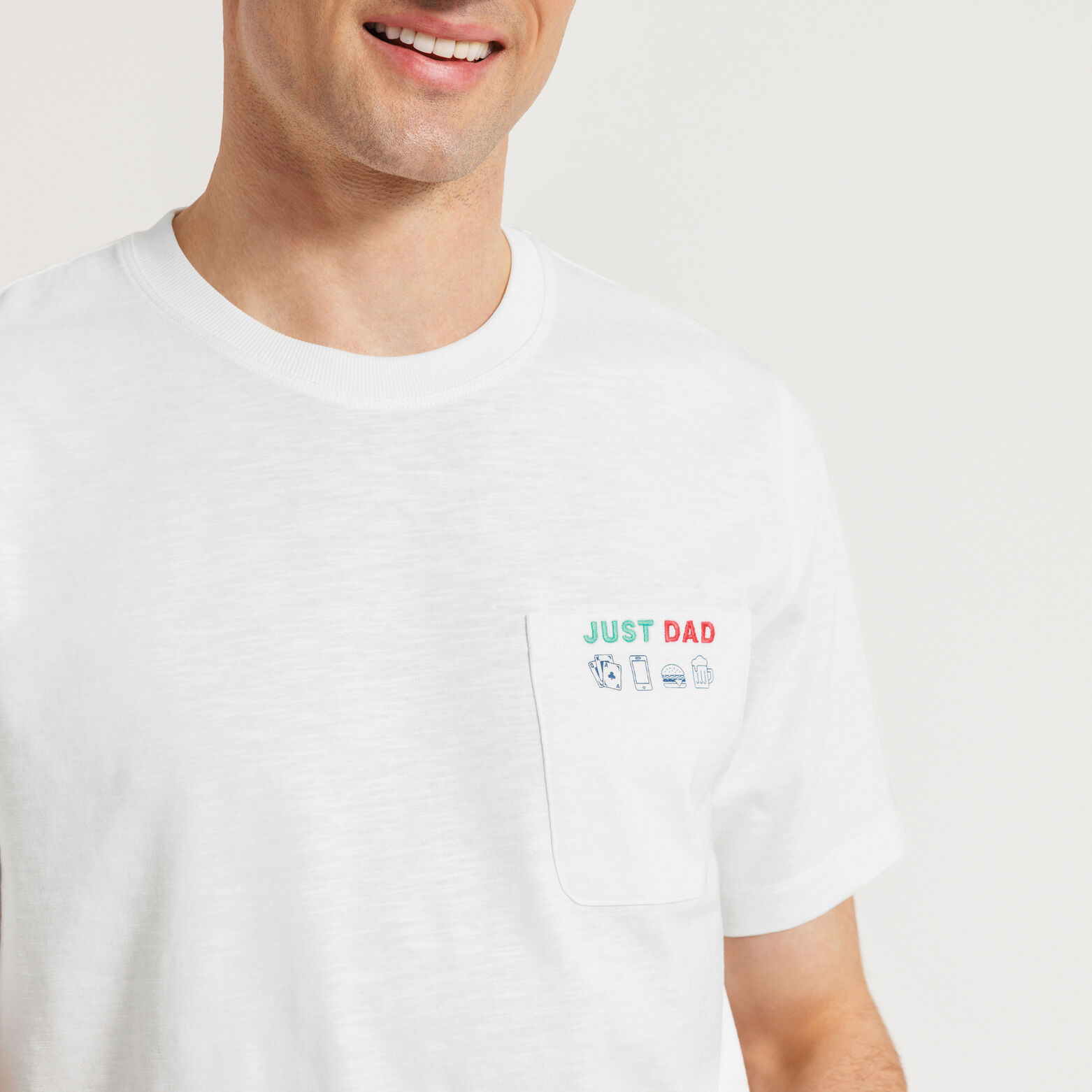 Tee shirt f&ecirc;te des p&egrave;res poche imprim&eacute;e