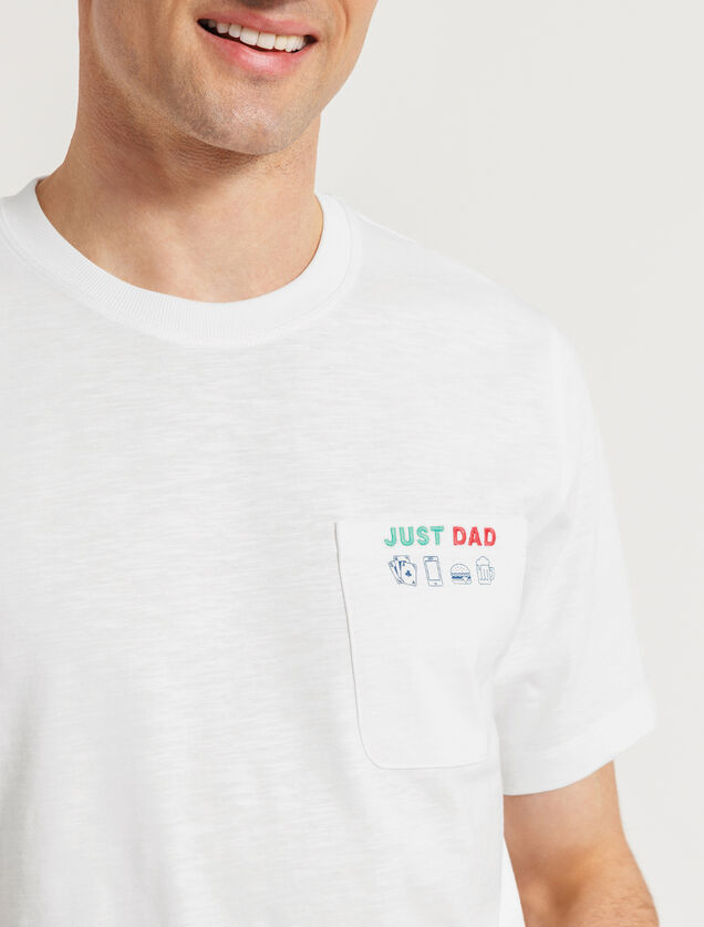 T-shirt voor Vaderdag, zak met print