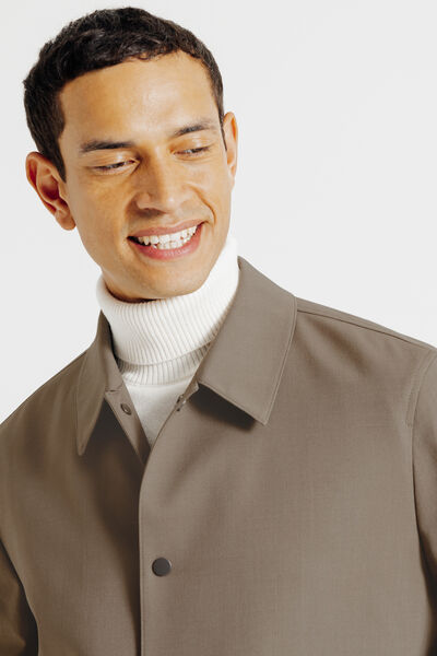 Veste pressionnée col chemise