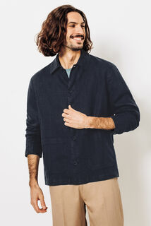 Veste en lin boutonnée