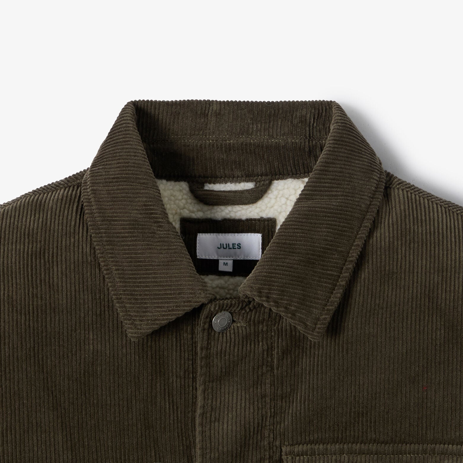 Veste velours int&eacute;rieur en sherpa
