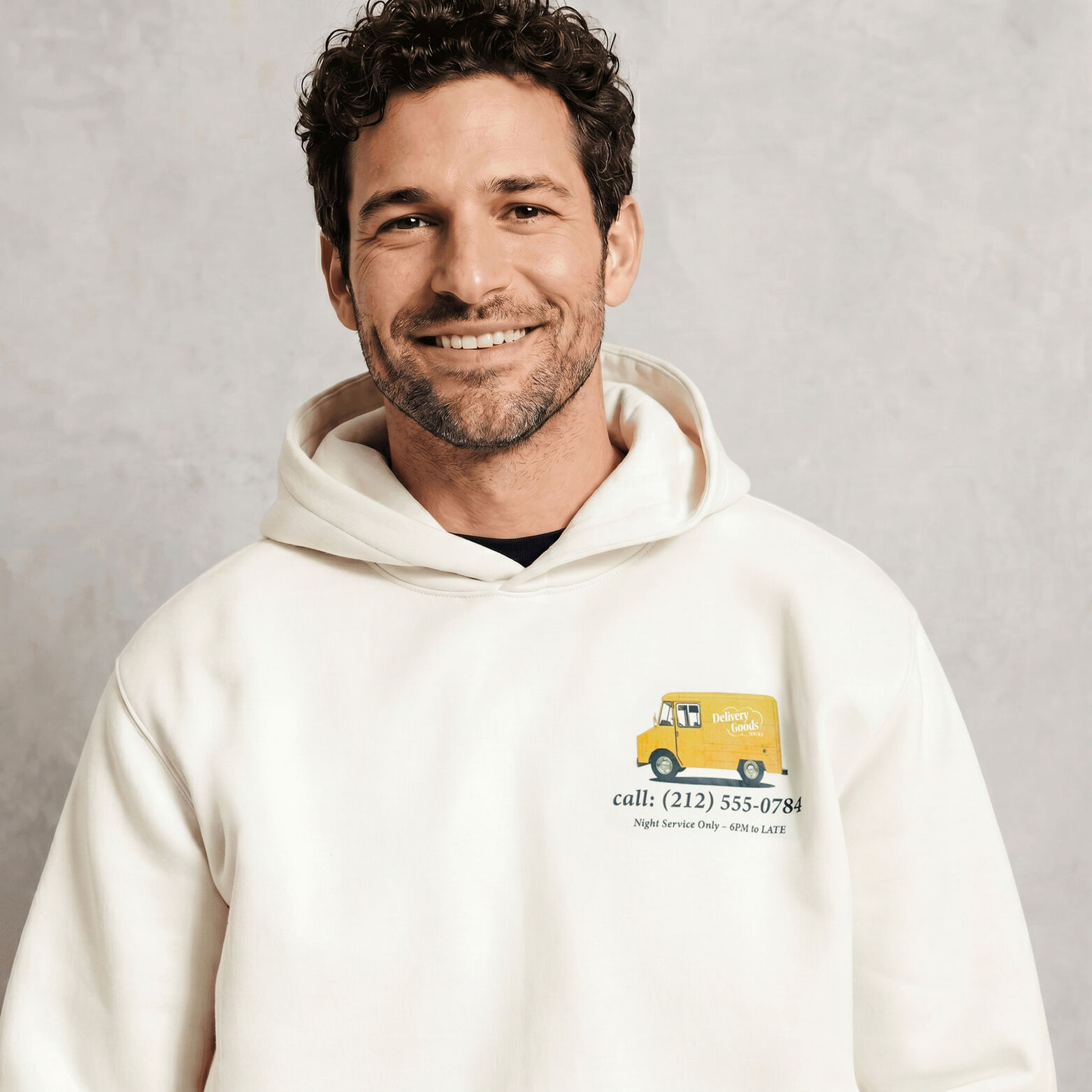 Sweat &agrave; capuche imprim&eacute; devant dos