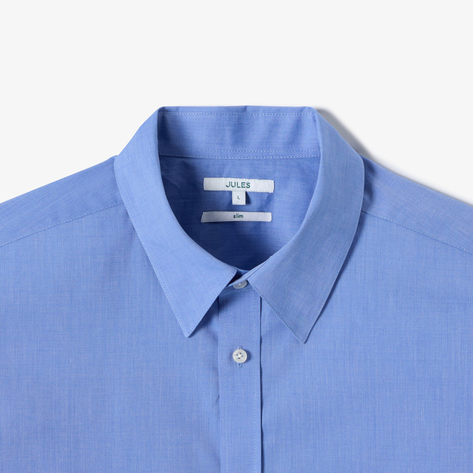Chemise 100% coton slim unie
