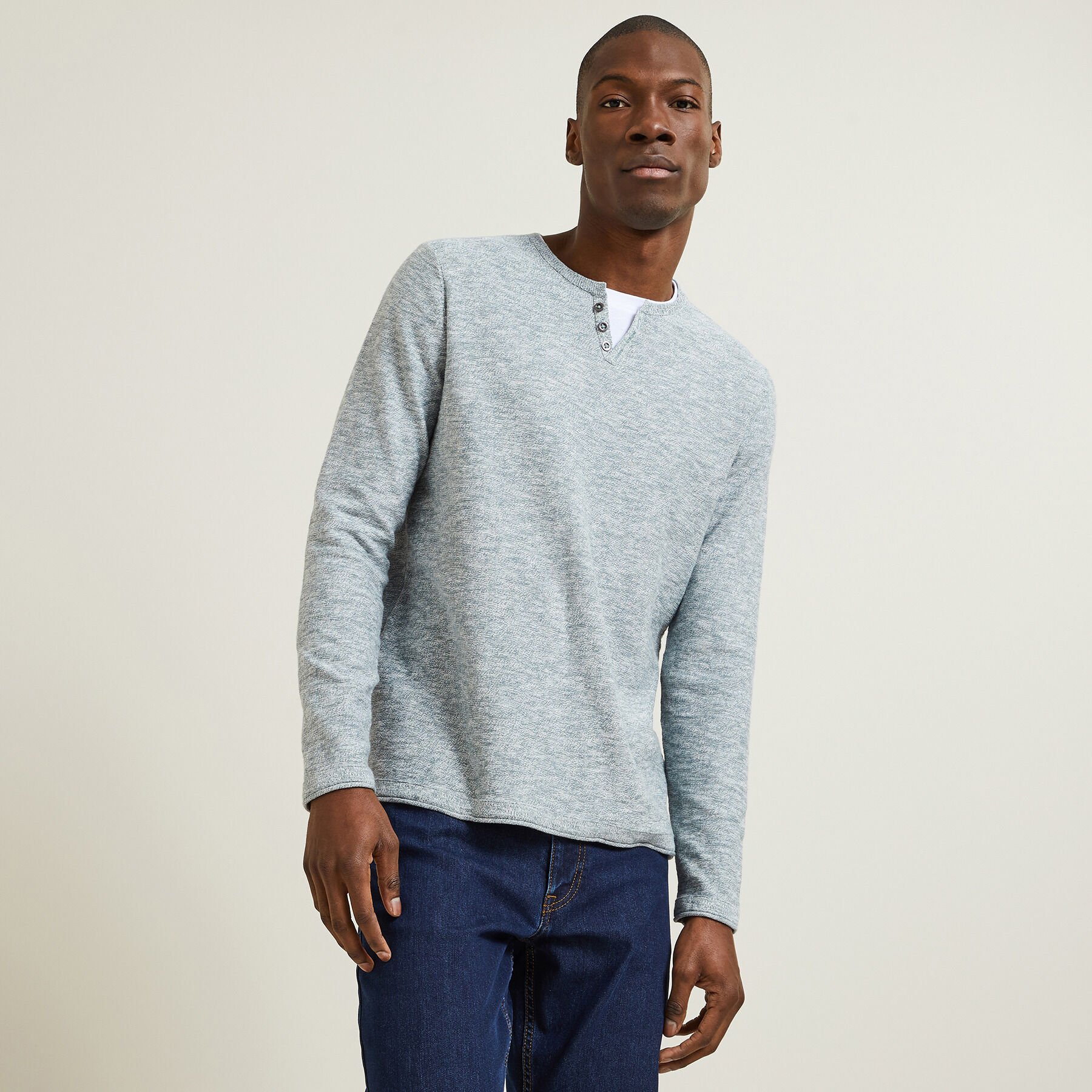 Pull homme hotsell bleu canard