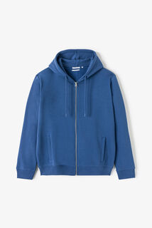 Sweater met kap en rits