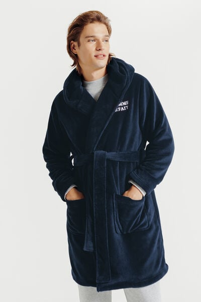 Peignoir brodé "l'homme parfait"