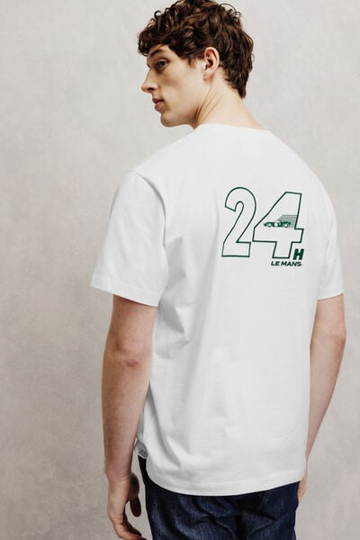 Tee shirt imprim&eacute; et brod&eacute; licence 24H le Mans