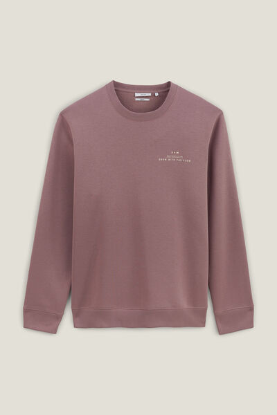 Sweat col rond imprimé devant