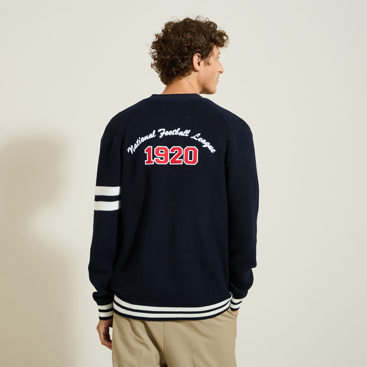 Gilet cardigan boutonné licence NFL