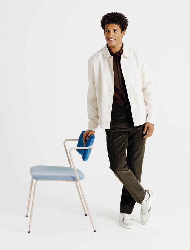 Chemise en maille coton slim