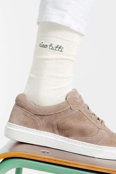 Chaussettes hautes &agrave; message