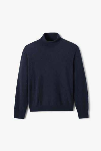 Pull col roul&eacute; m&eacute;rinos cachemire