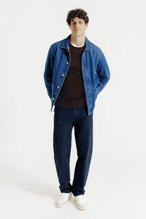 Effen sweater met ronde hals