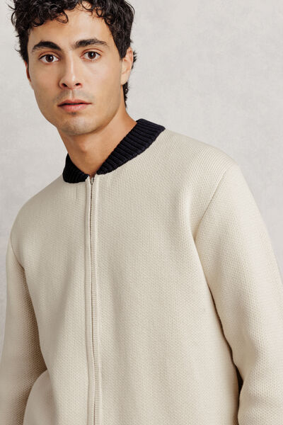 Gilet bomber zipp&eacute;