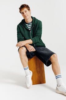 Sweater met kap en rits