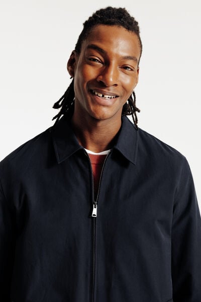 Jack met hemdskraag en rits