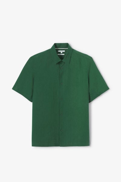 Chemisette en coton lin unie