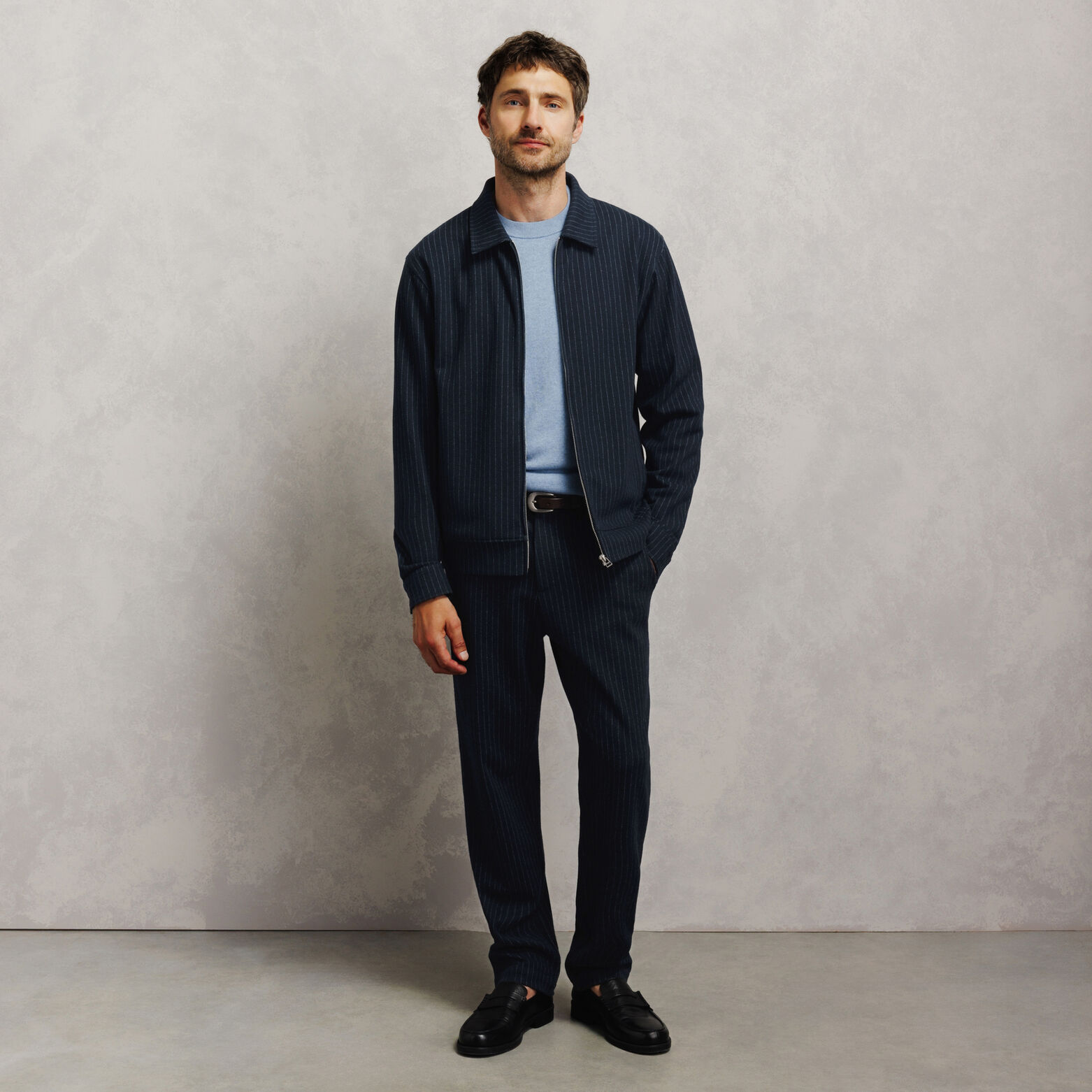 Veste zipp&eacute;e ray&eacute;e