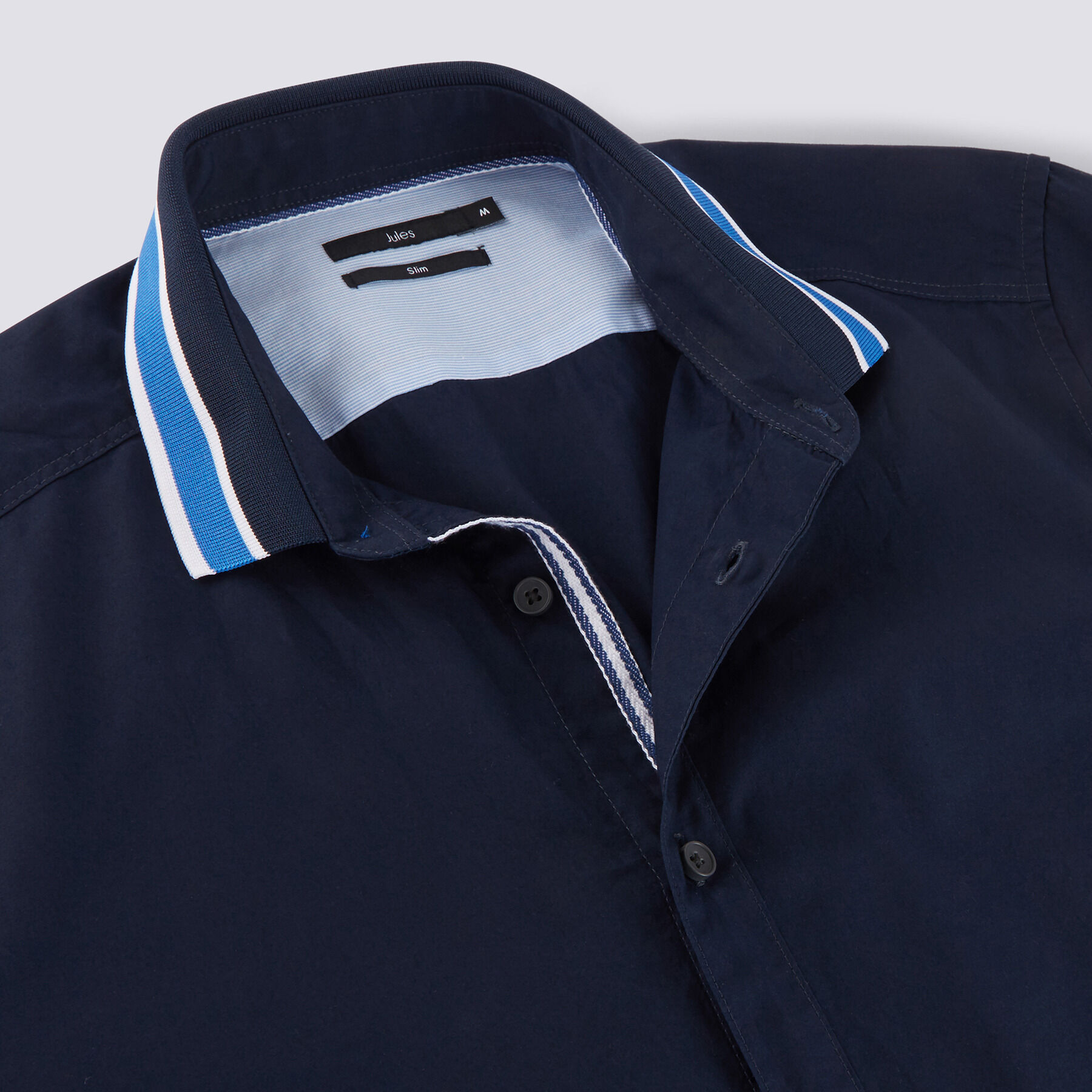 Chemisette slim col polo coton | Jules