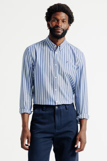 Gekleurd streepjeshemd in katoen