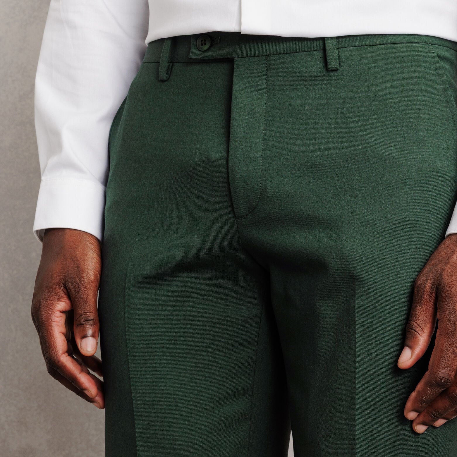 Pantalon de costume slim bi-stretch uni
