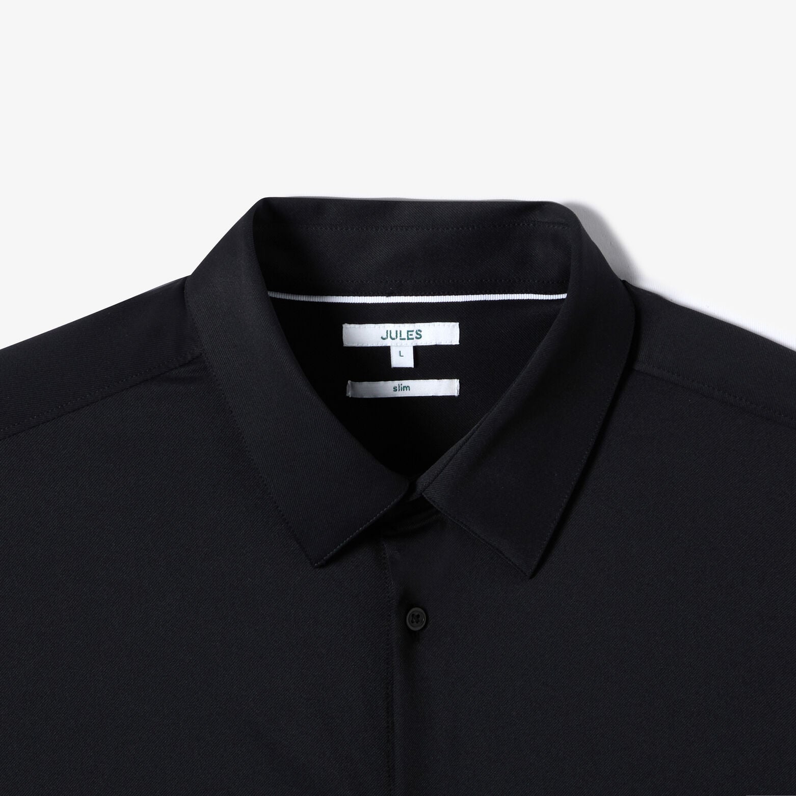 Slim fit effen hemd