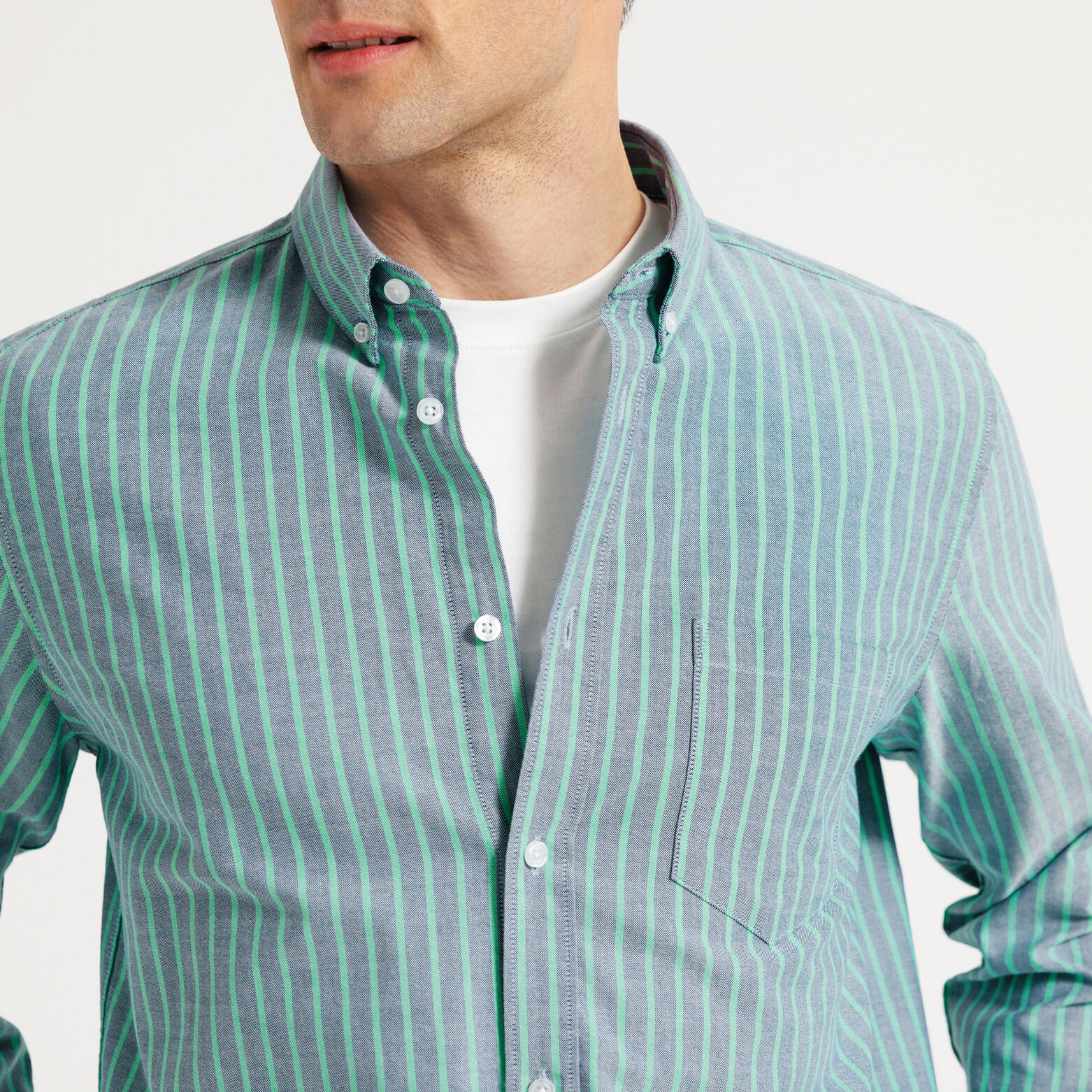 Chemise oxford ray&eacute;e "le parfait by JULES"