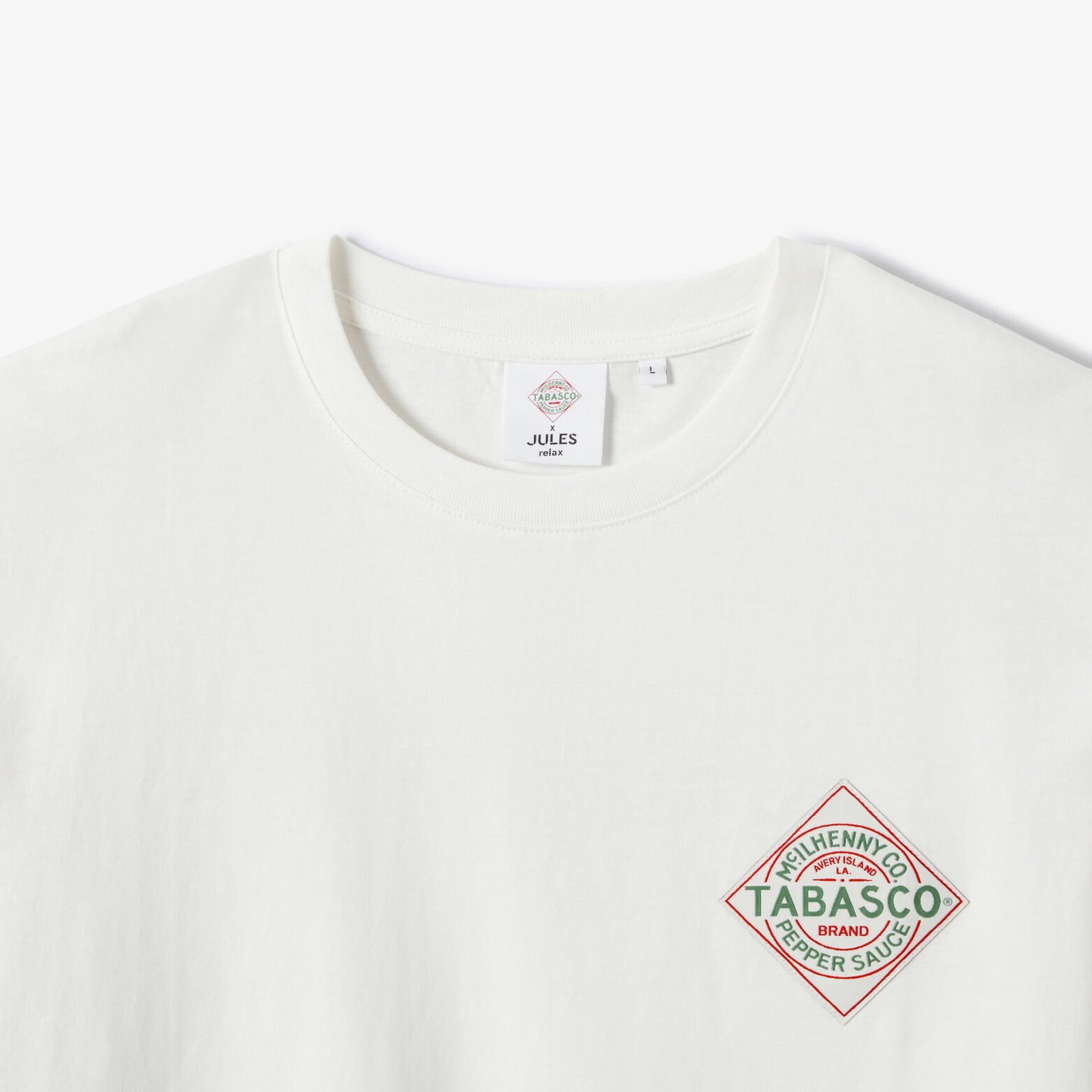 Tee shirt imprim&eacute; poitrine licence Tabasco