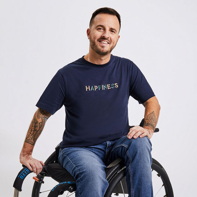 Tee-shirt print pour personne à mobilité réduite