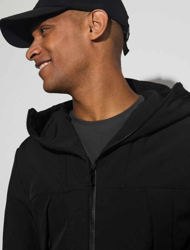 Blouson softshell à capuche